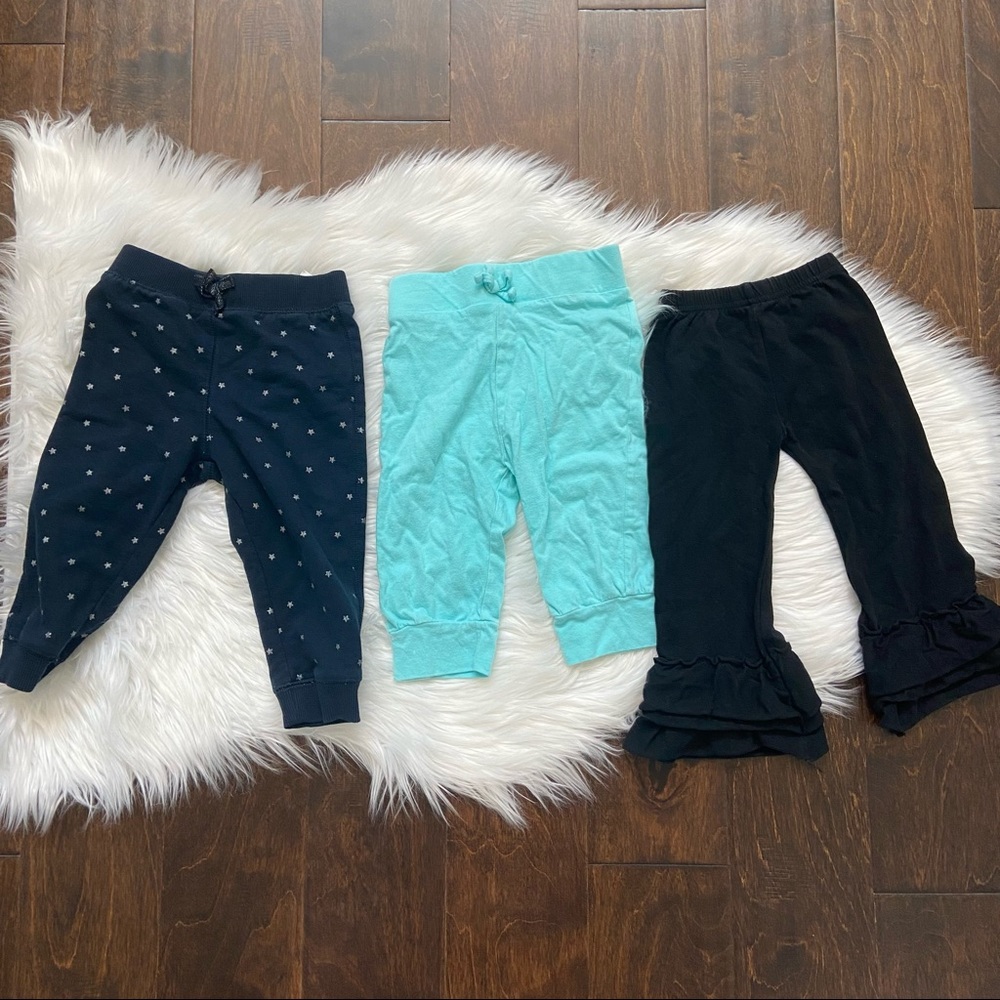 Bundle of 3 joggers and leggings sizes 18/24m-2t